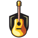 Guitar Shield - Music Logo Template