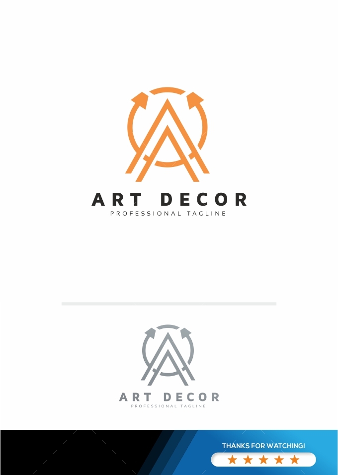 Art Decor A Letter Logo