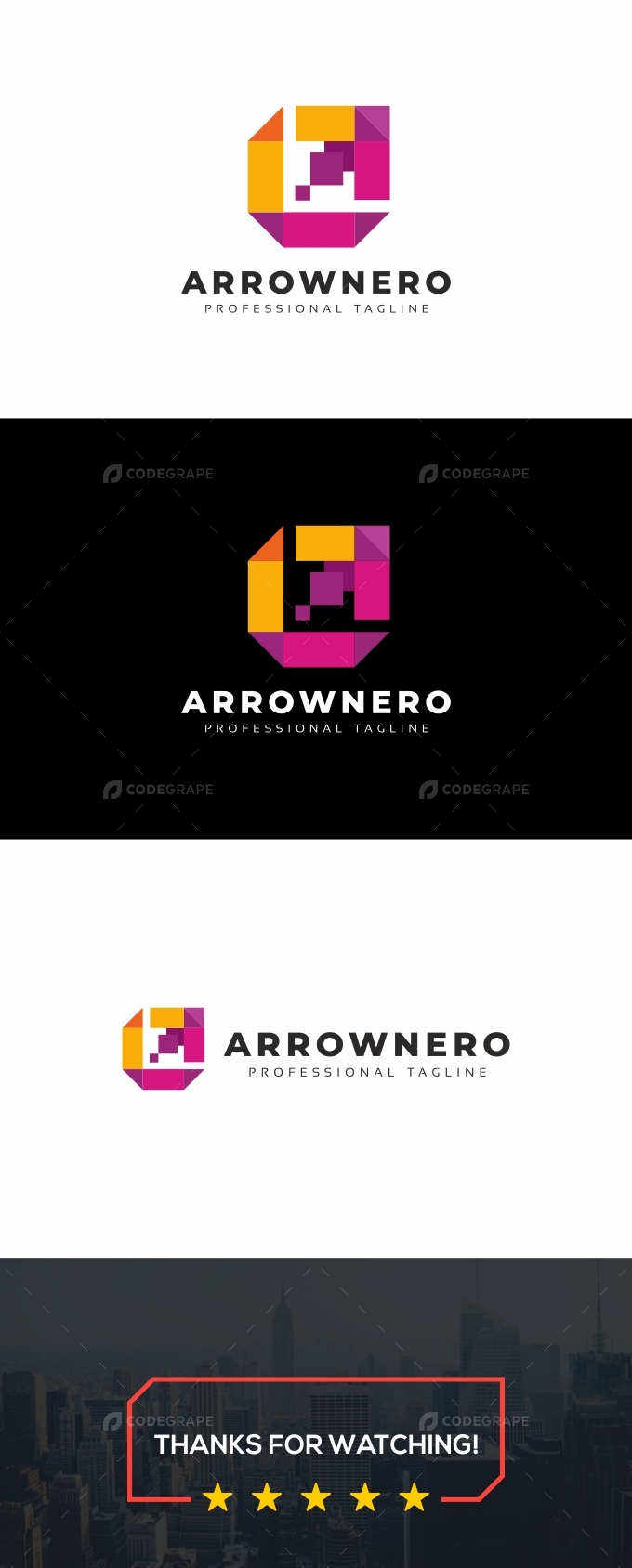 Arrow Flat Colorful Logo