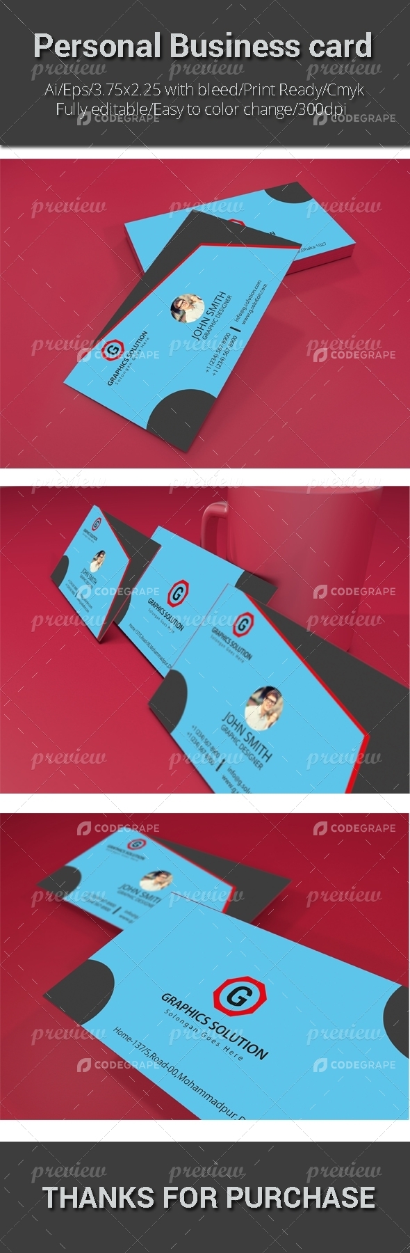 Personal Business Card Template