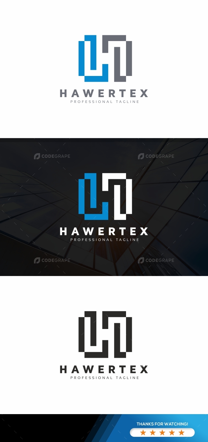 Hawertex H Letter Logo