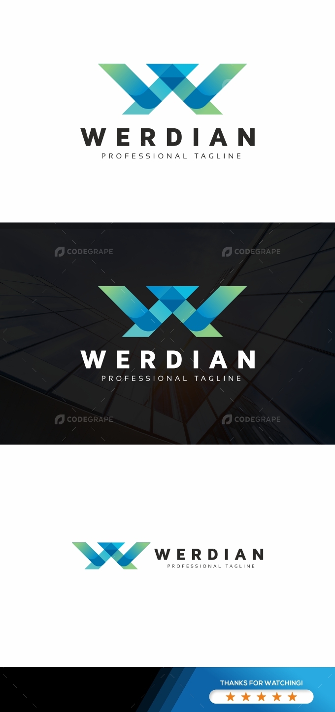 Werdian W Letter Logo