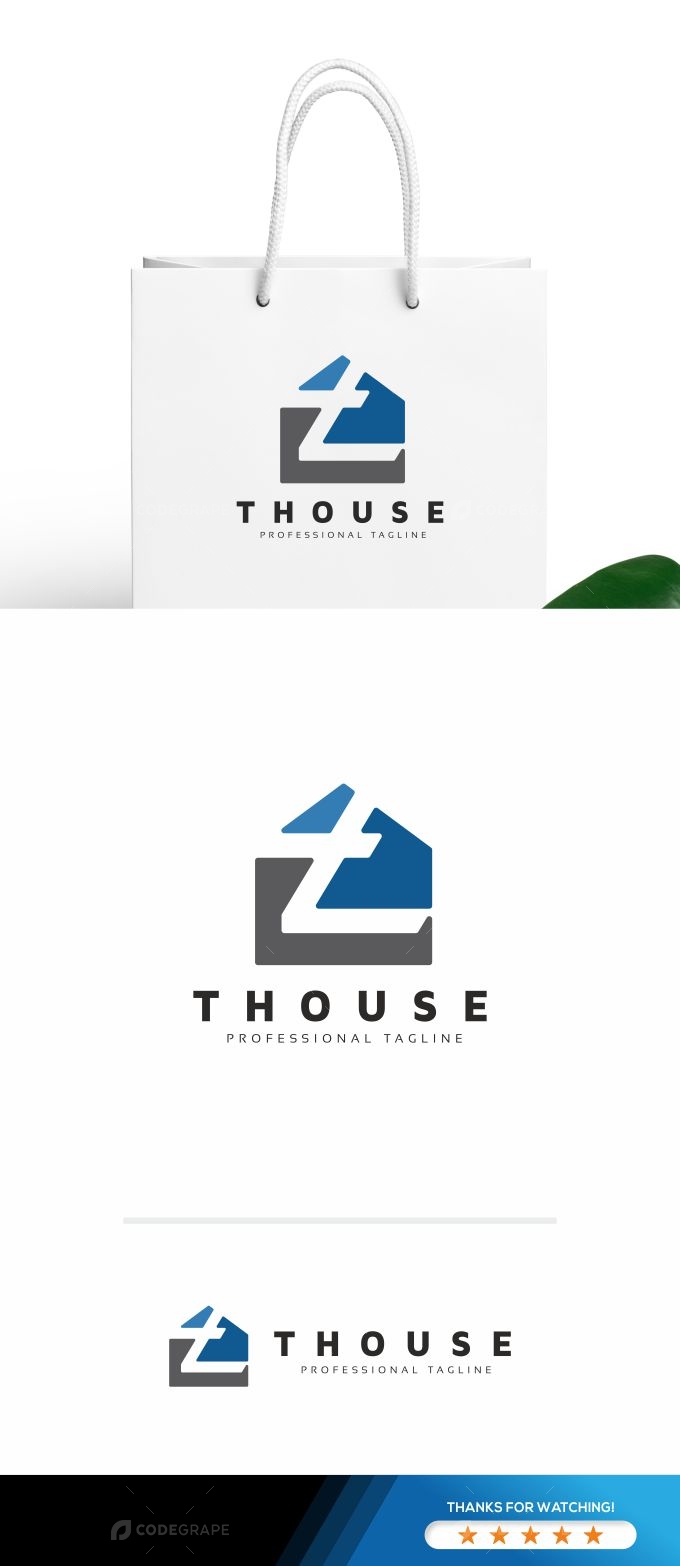 T House Letter Logo Template