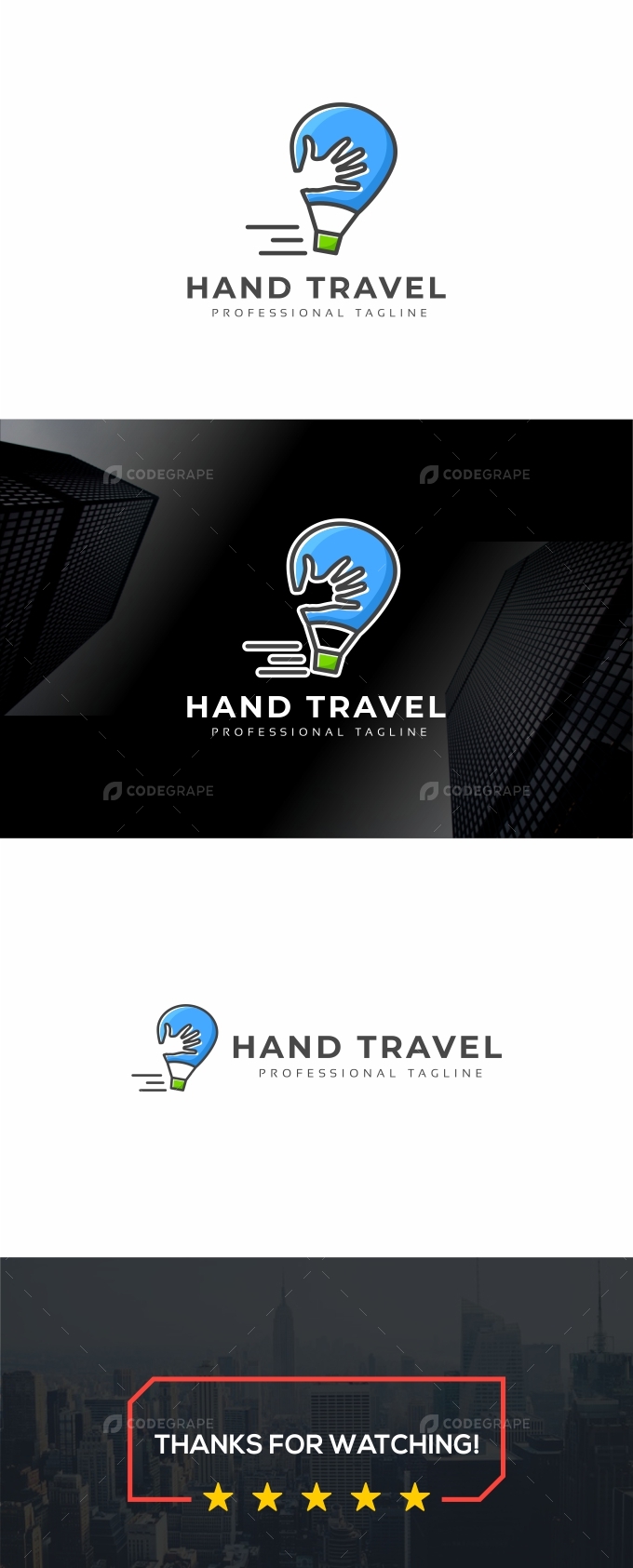 Hand Travel Logo