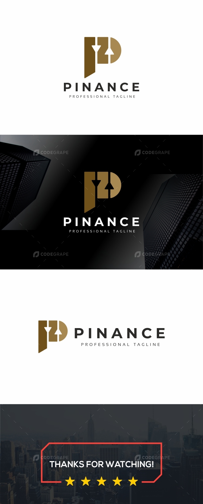 P Letter Finance Logo