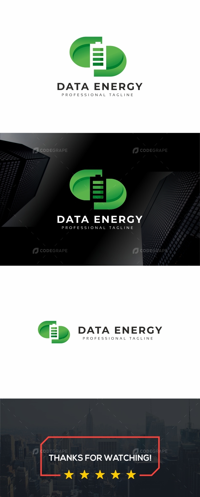 Data Energy D Letter Logo