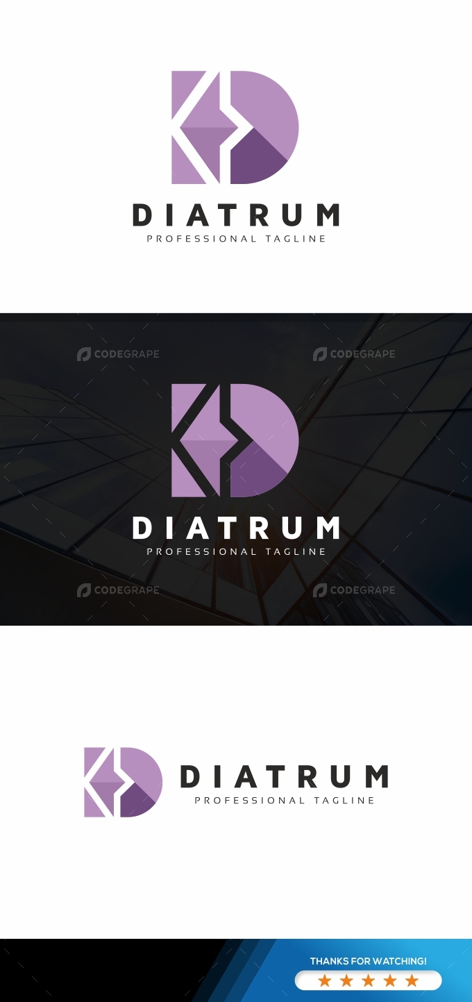 D Letter Flat Logo