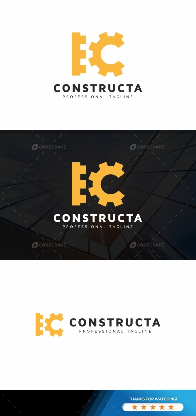 C Gear Construction Logo