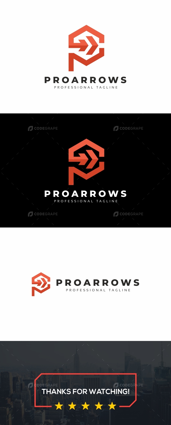 P Letter Arrow Logo