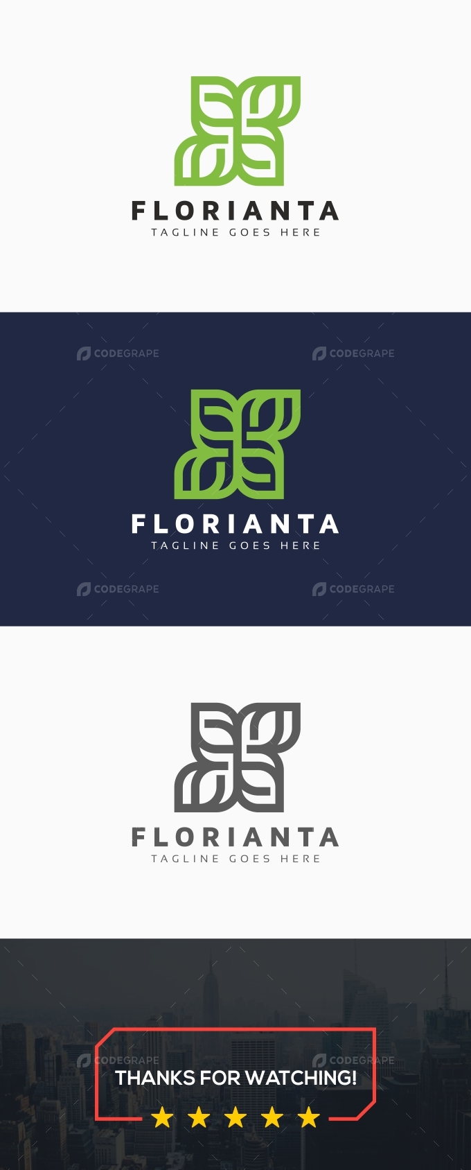 Flower Line Green Logo