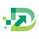 D vector Digital Crypto Logo