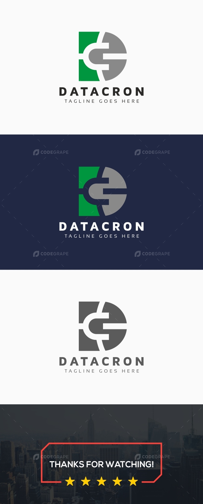 Datacron D Letter Logo