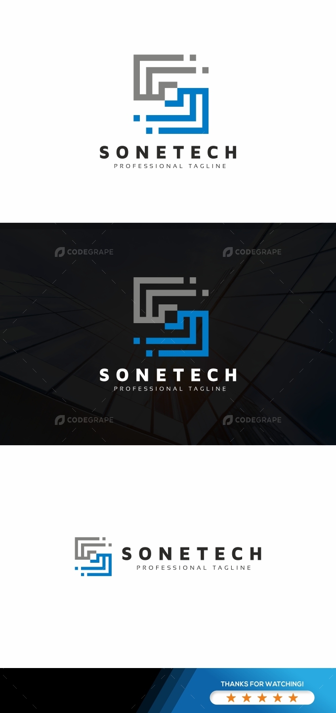 Sonetech S Letter Logo