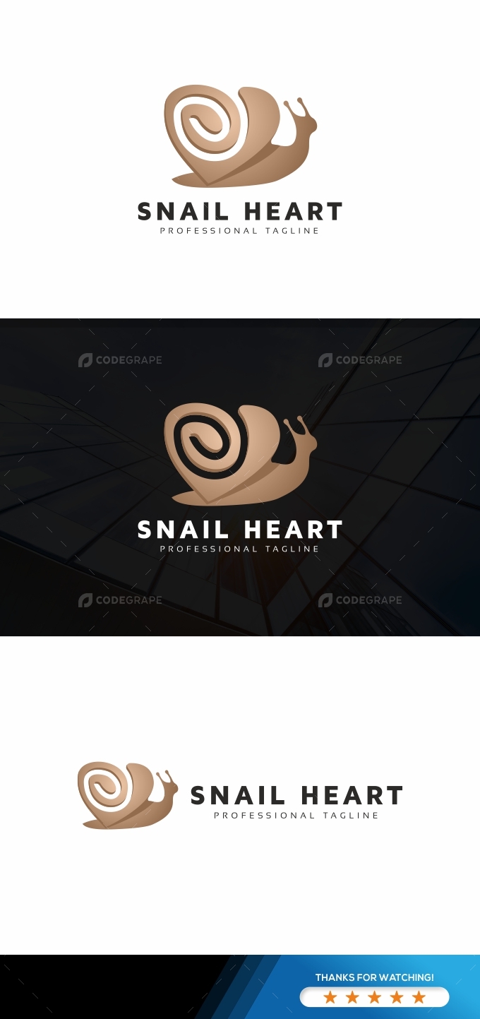 Snail Heart Logo