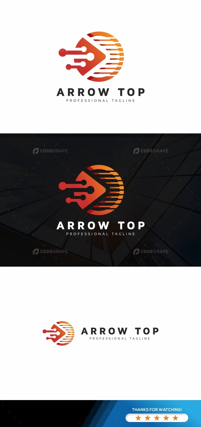 Arrow Top Digital Logo
