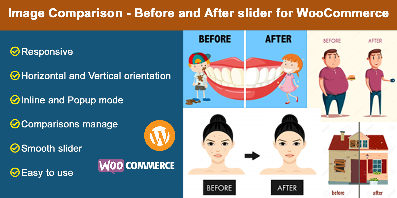 Image Comparison - Before and After slider for WooCommerce