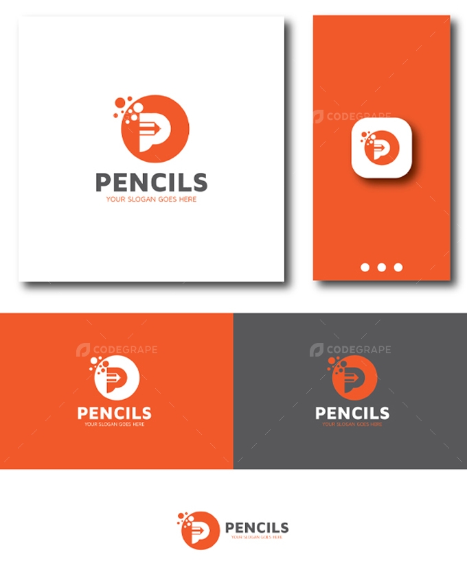 Pencil - P Letter Logo