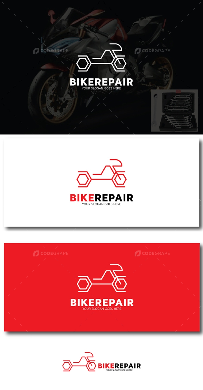 Motorbike Repair Logo