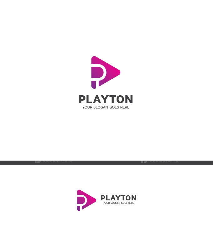 Play - P Letter Logo