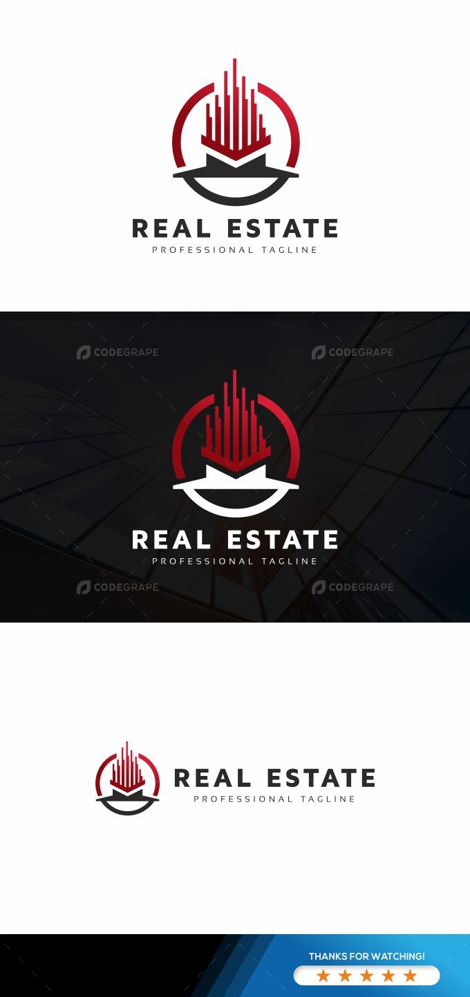 Real Estate Modern Building Logo