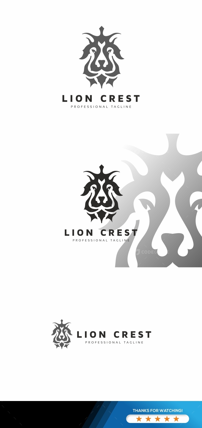 Lion King Crest Logo