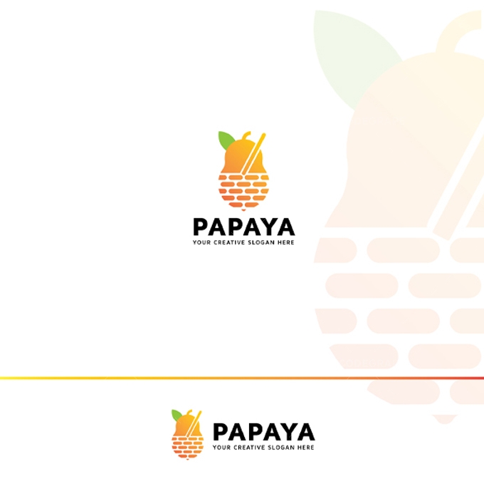Papaya Food Logo
