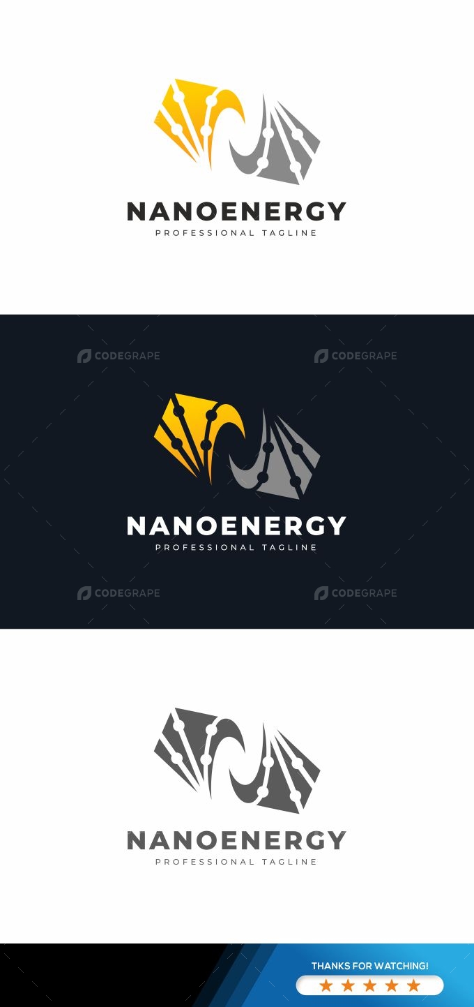 N Letter Nano Tech Logo