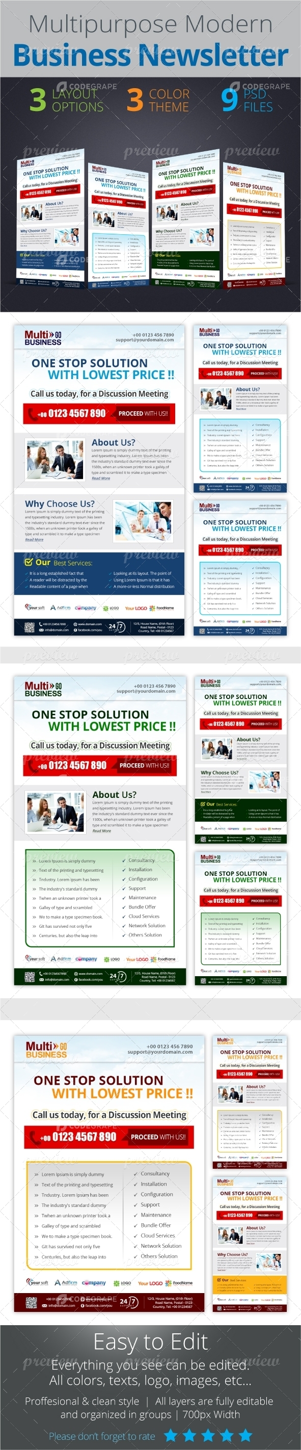 Multipurpose Modern Business Newsletter