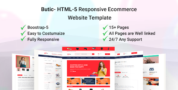 Butic- HTML5 Responsive Ecommerce Website Template