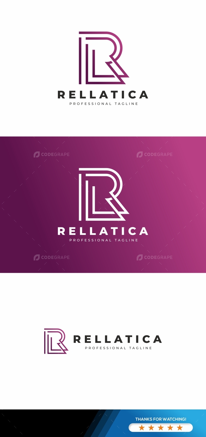 Rellatica R Letter Logo