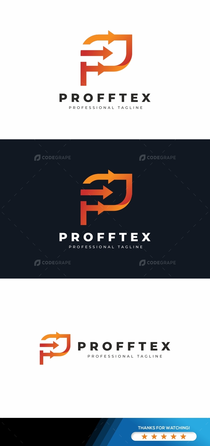 Pro P Letter Logo