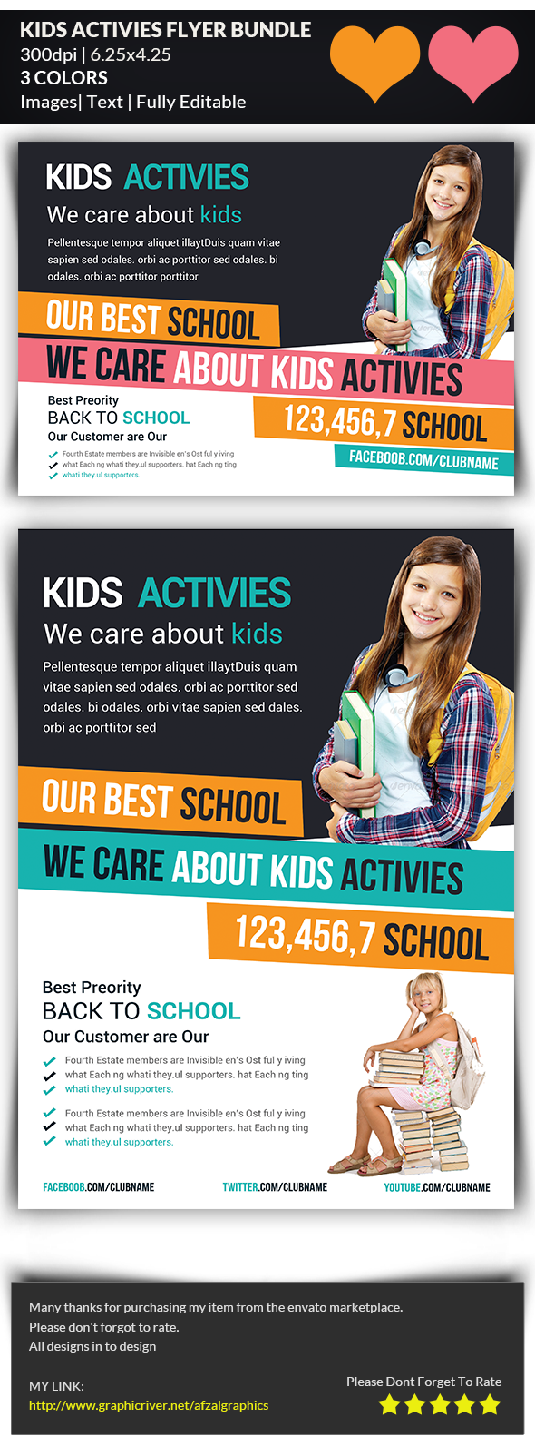 Kids Activies Education Flyer