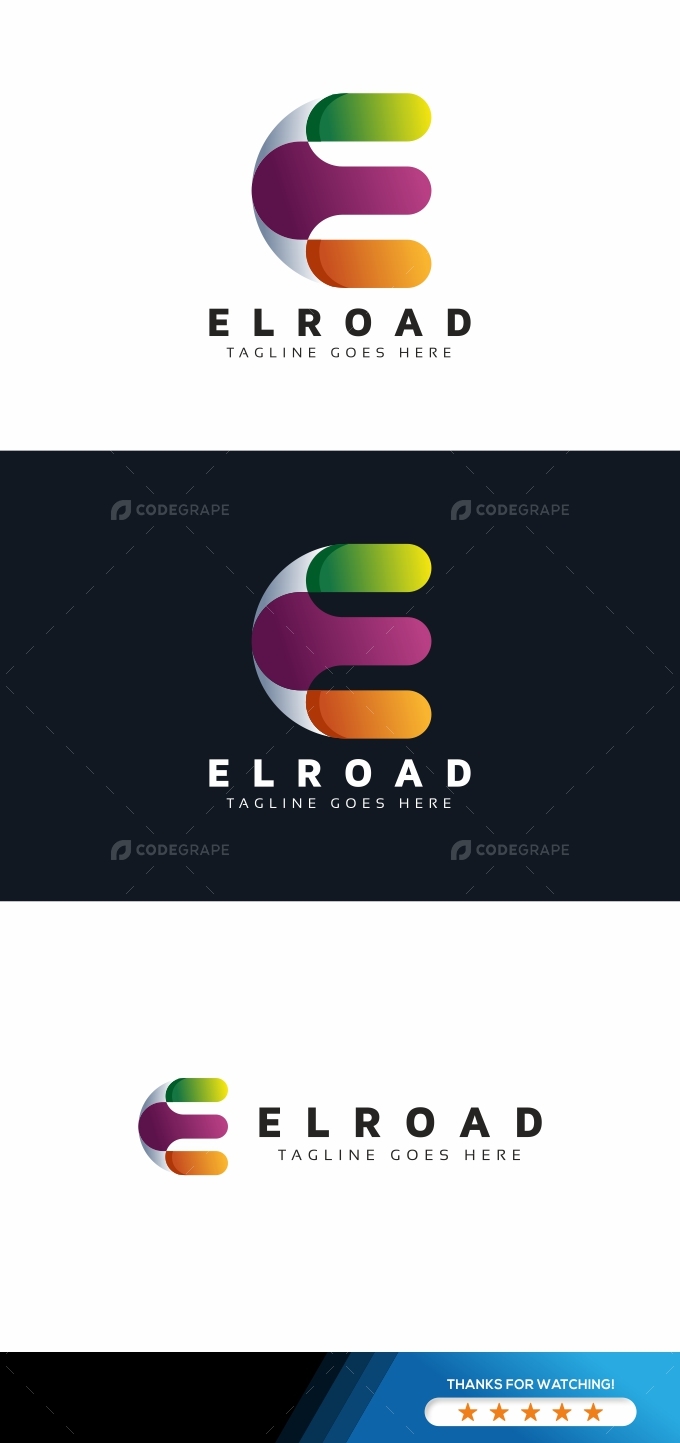 Elroad E Letter Logo