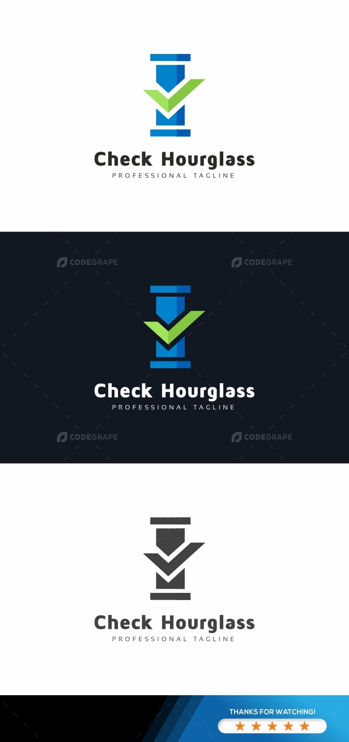 Check Hourglass Logo