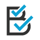 B Letter Check Logo