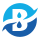 B Letter Wave Logo