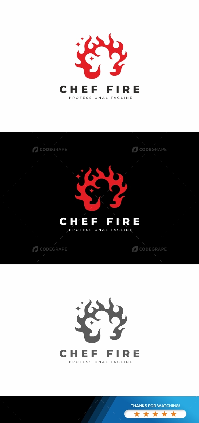Chef Fire Logo