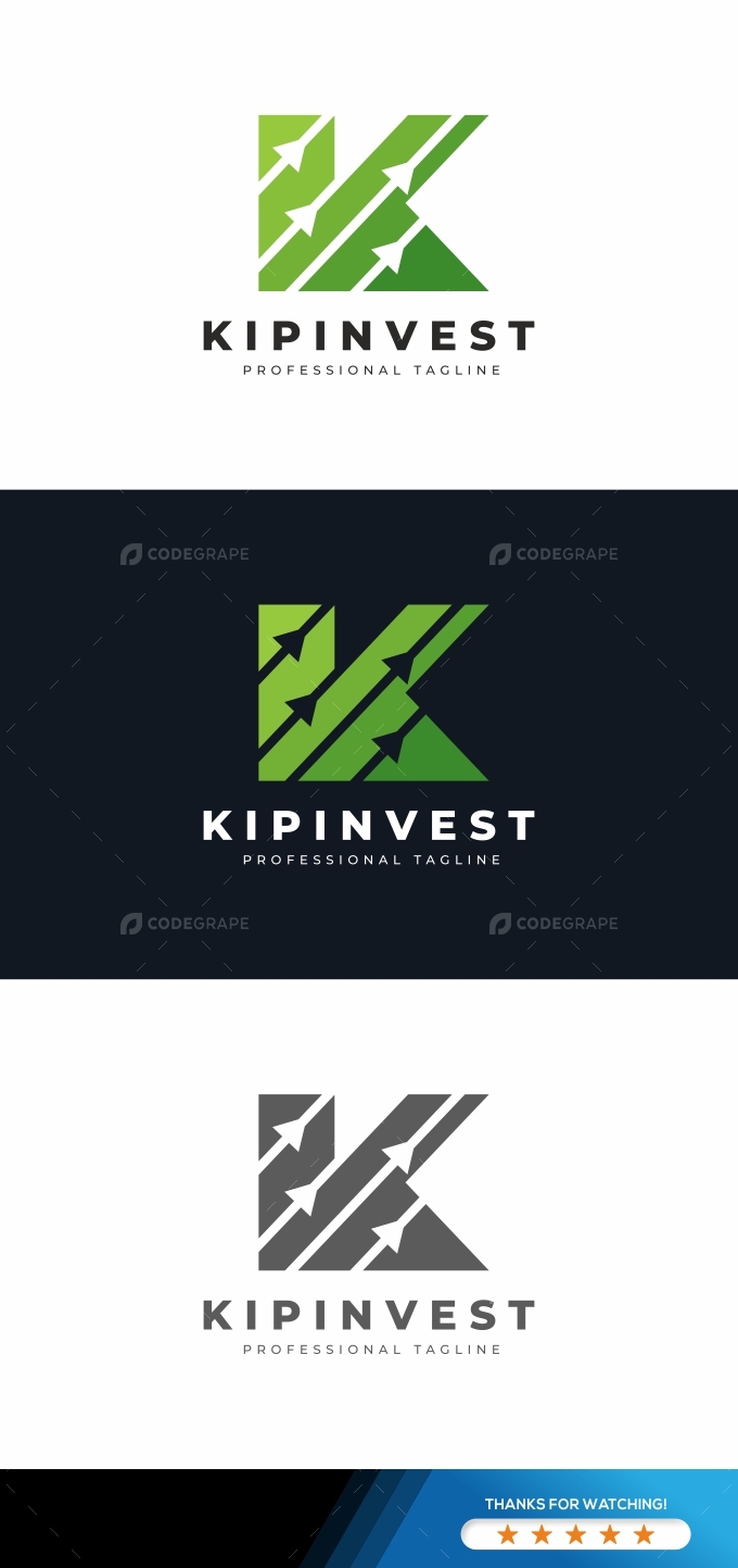 K Letter Invest Logo
