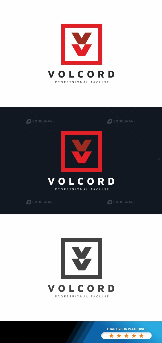 Volcord V Letter Logo