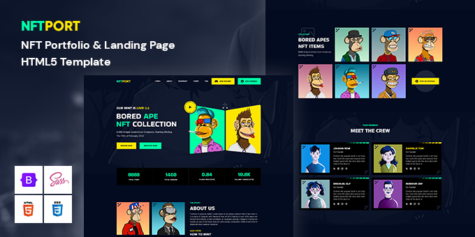 NFT Portfolio And Landing Page HTML5 Template