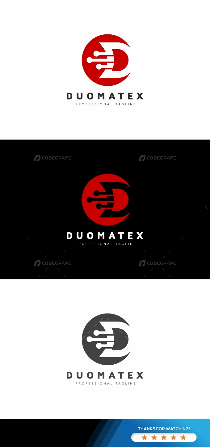 Duomatex D Letter Logo