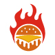 Burger Fire Logo