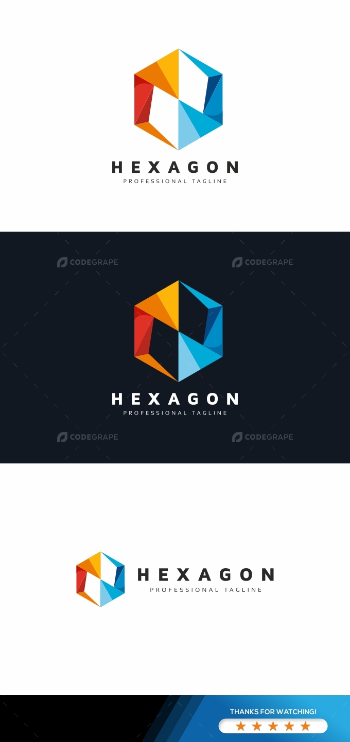 Hexagon Flat Logo