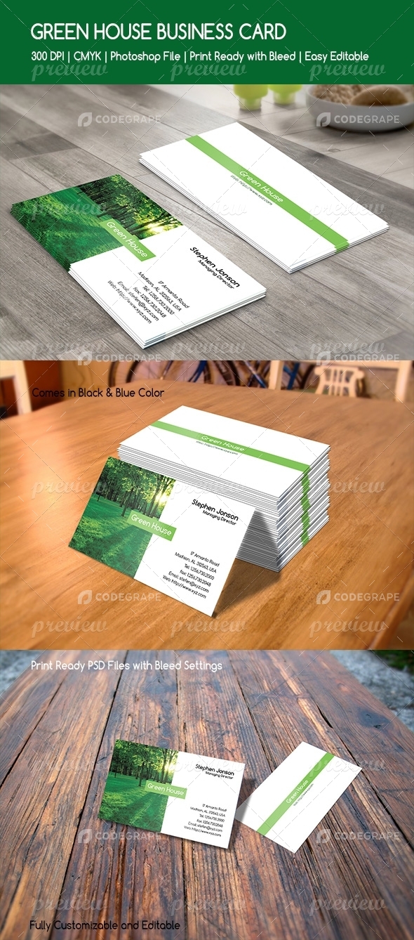Green House Business Card