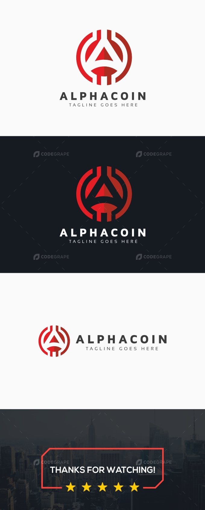 Alpha Crypto A Letter Logo