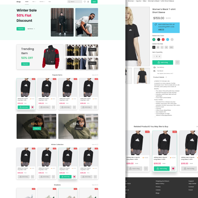 E-commerce Landing Page Template