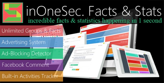 inOneSec. Incredible Facts & Statistics in One Second - LITE