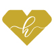 Letter H Heart Logo