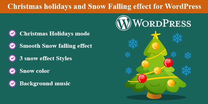 Christmas Holidays and Snow Falling Effect for WordPress