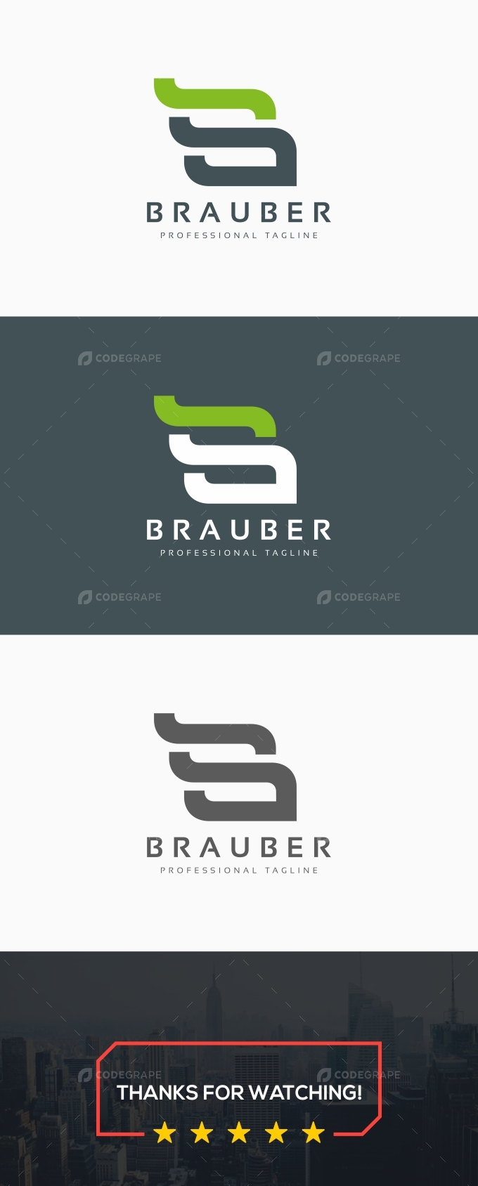 Brauber B Letter Logo